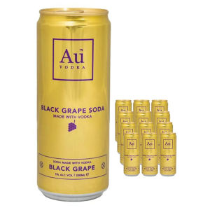 AU Vodka Black Grape Pre-Mixed 12 x 330ml Cans