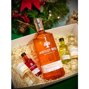 Gift Box - Whitley Neill Blood Orange Gin with 2 London Essence Tonics and Raspberry Gin Mini and Quince Gin Mini