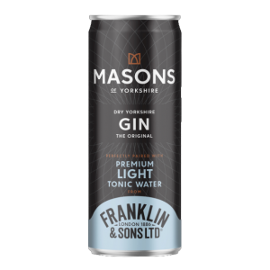 Masons Gin & Franklins Light Tonic Cans 12 x 250ml