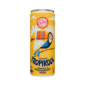 Karma Drinks - Tropikool Mango and Passionfruit Soda 24 x 250ml Cans
