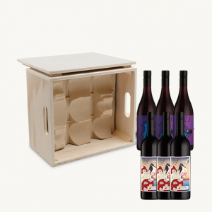 Smalltown Vineyards Gift Set| The Barossa Blend Collection Wooden Crate (6 Bottles)