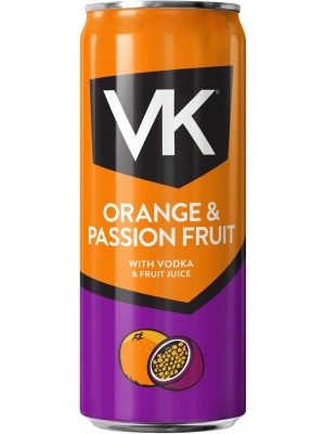 VK Orange and Passionfruit Vodka Drink 24 x 330ml Cans