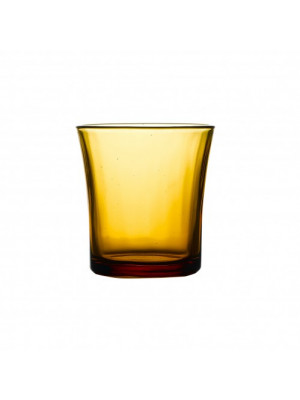 Amber tealight holder (Vermeil Old Fashioned)