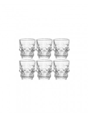 Skull Shot Glasses - Dead Man's Fingers Rum - Pack of 6