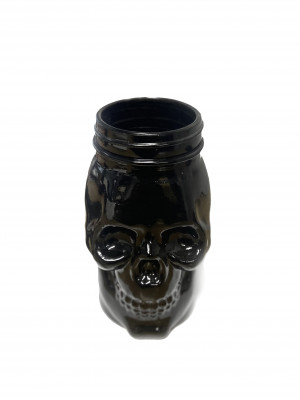 *Black* Skull Glass - Dead Man's Fingers Rum