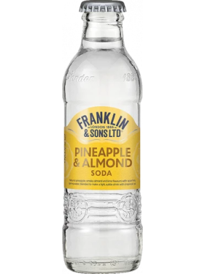 Franklin and Sons Pineapple & Almond Soda 24 x 200ml