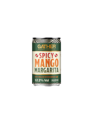 Gather Spicy Mango Margarita Cans 12x150ml