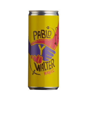 Pablo Y Walter Malbec 12 x 25cl Cans Case