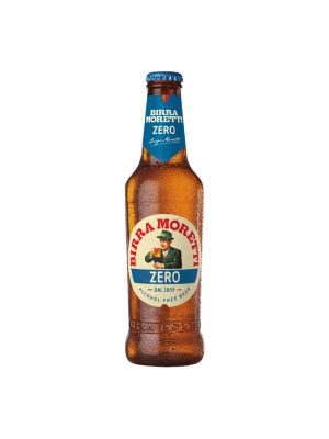 Birra Moretti Zero Premium Italian Alcohol Free Lager 24 x 330ml
