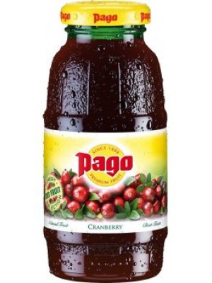 Pago Cranberry Juice 12 x 200ml