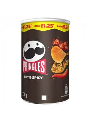 Pringles Hot & Spicy 12x70g (PM £1.25)