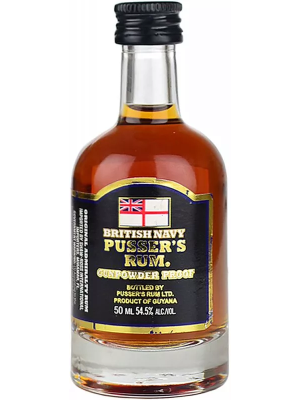 Pusser’s Gunpowder Proof British Navy Rum Miniature 5cl