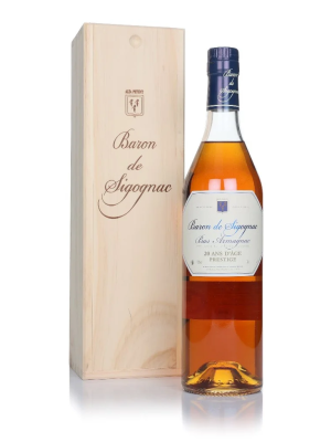 Sigognac 20 Ans Wooden Box Armagnac 70Cl