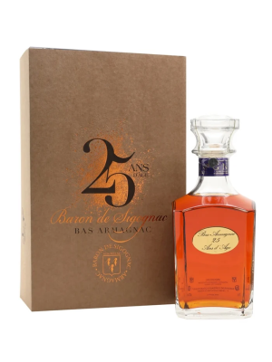 Sigognac 25 Ans Decanter Luxury Gift Box Armagnac 70Cl
