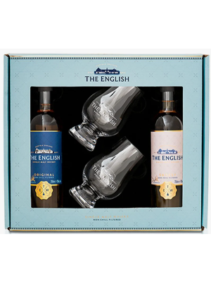The English Gift Set Original, Smokey 2x 20cl and 2 Glasses