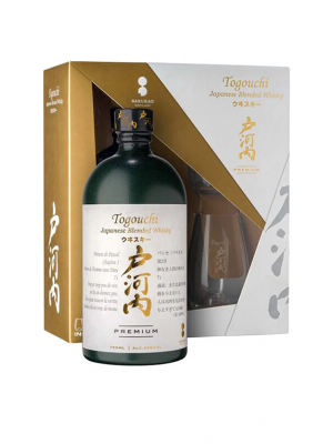 Togouchi Premium Japanese Blended Whisky + 2 Glasses Gift Box