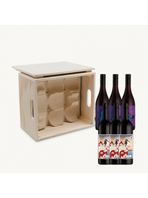 Smalltown Vineyards Gift Set| The Barossa Blend Collection Wooden Crate (6 Bottles)