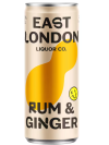 East London Liquor Company Rum and Ginger 12 x 250ml cans