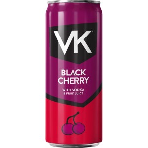 VK Black Cherry Vodka Drink 24 x 330ml Cans