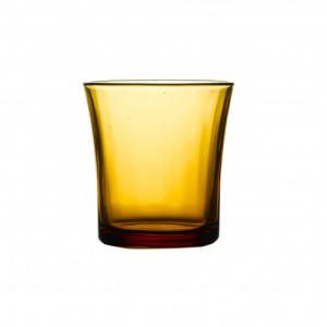 Amber tealight holder (Vermeil Old Fashioned)