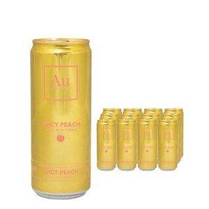 AU Vodka Juicy Peach Pre-Mixed 12 x 330ml Cans