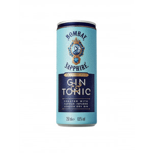 Bombay Sapphire & Tonic cans 12 x 250ml