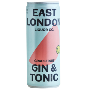 East London Liquor Company Grapefruit Gin and Tonic 12 x 250ml cans