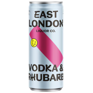 East London Liquor Company Vodka Rhubarb 12 x 250ml cans