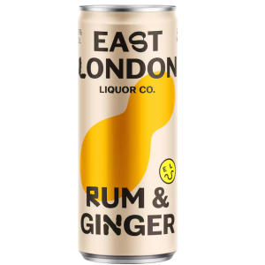 East London Liquor Company Rum and Ginger 12 x 250ml cans