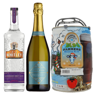 Perfect Night In Bundle (Bradfield Keg, Fontessa Prosecco, Choice of Gin)