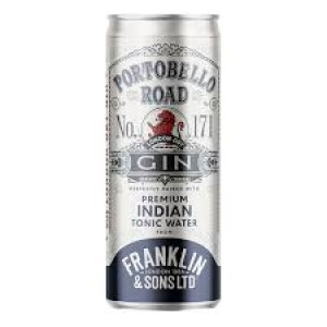 Franklin's Portobello Gin and Tonic Cans 12 x 250ml