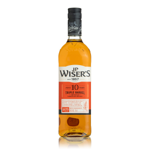 J.P. Wiser's 10 Year Old Triple Barrel Whisky 70cl