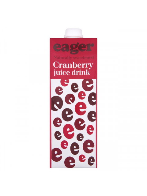 Eager Cranberry Juice 8 x 1Ltr