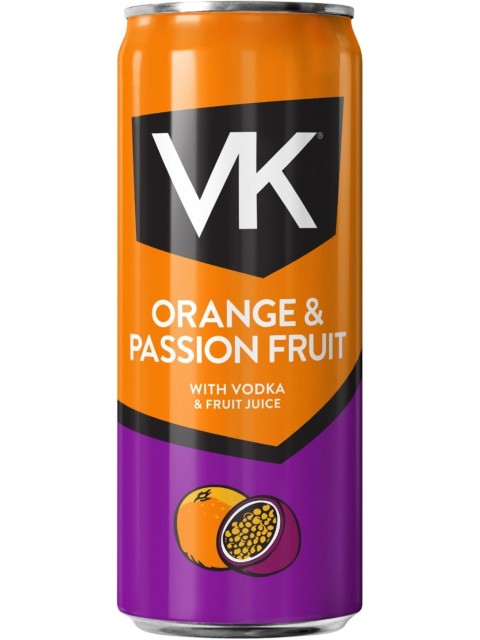 VK Orange & Passionfruit Vodka Drink 24 x 330ml Cans