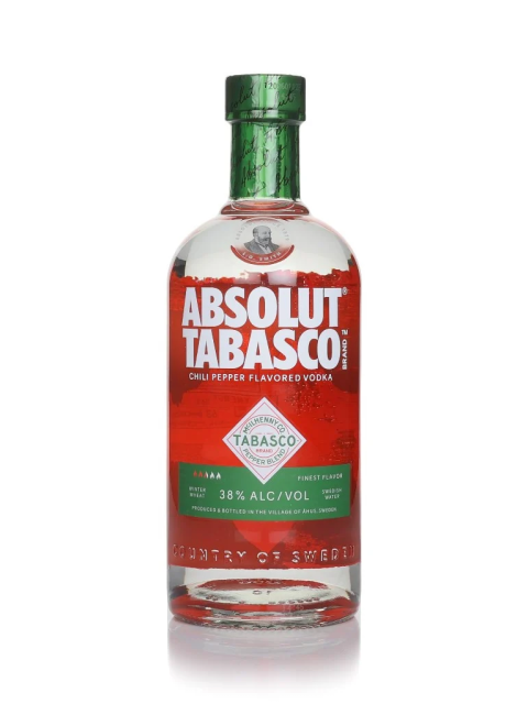 Absolut Tabasco Chili Pepper Flavoured Vodka 70cl