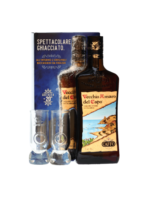 Vecchio Amaro Del Capo VAP + 2 Glasses Gift Pack