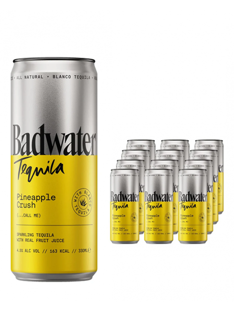Badwater Pineapple Crush 12 x 330ml cans