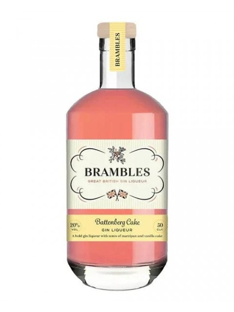 Brambles Battenburg Cake Gin Liqueur 50cl