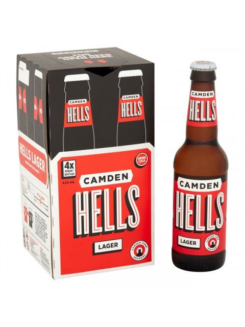 Camden Hells Lager 4 x 330ml bottles