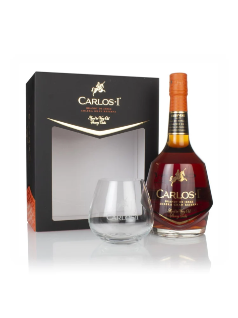 Carlos I Solera Gran Reserva Glass Gift pack 100cl