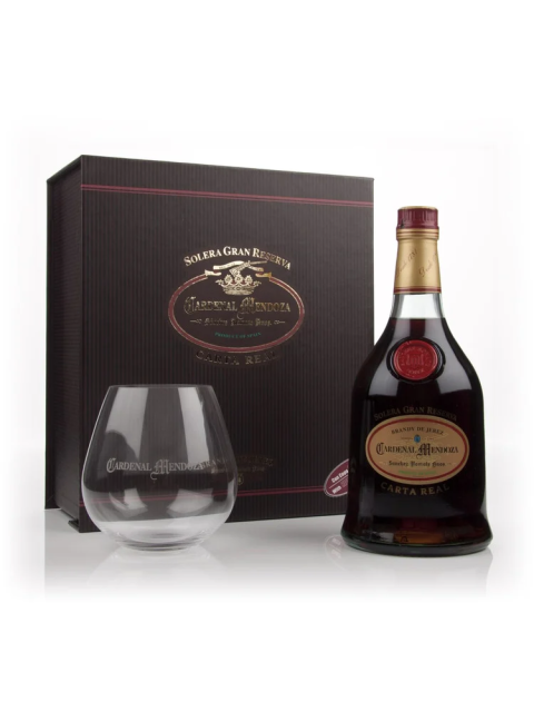 Carta Real Solera Gran Reserva With Riedel Glass Brandy 70Cl
