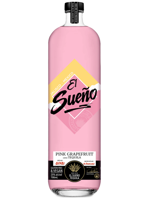 El Sueno Pink Grapefruit Tequila Liqueur 70cl