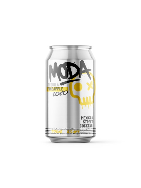 MODA Mexican Street Cocktail: Pineapple Loco 12 x 330ml Cans
