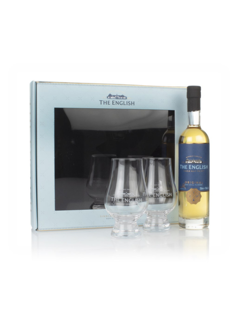 The English Giftpack Original 20cl + 2 glasses