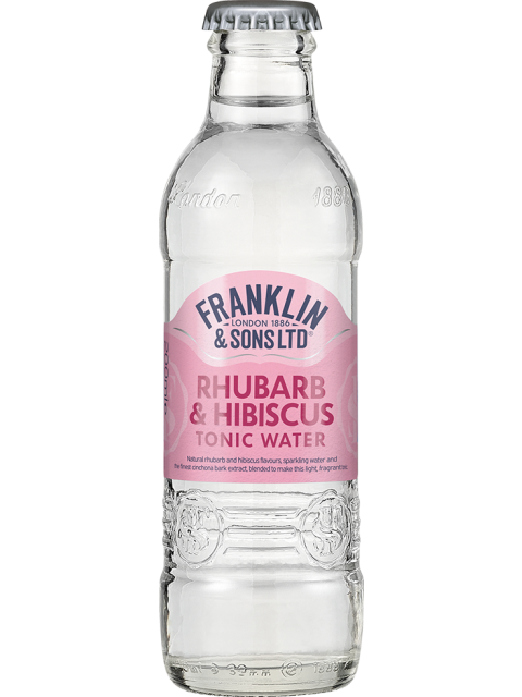 Franklin and Son's Rhubarb with Hibiscus Tonic 24 x 200ml