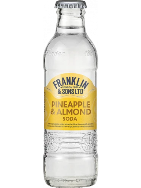 Franklin and Sons Pineapple & Almond Soda 24 x 200ml