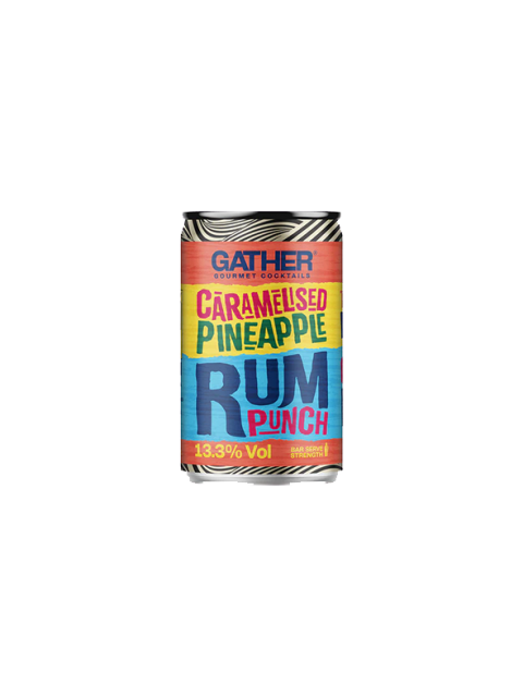 Gather Caramelised Pineapple Rum Punch Cans 12x150ml
