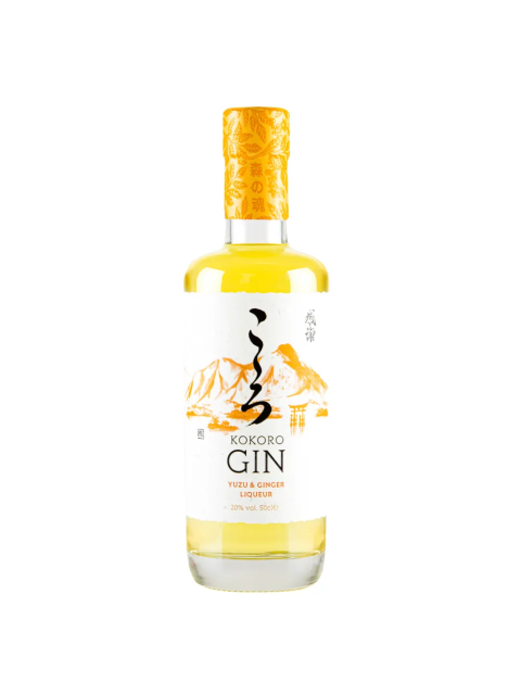 Kokoro Gin Liqueur Yuzu and Ginger 20cl