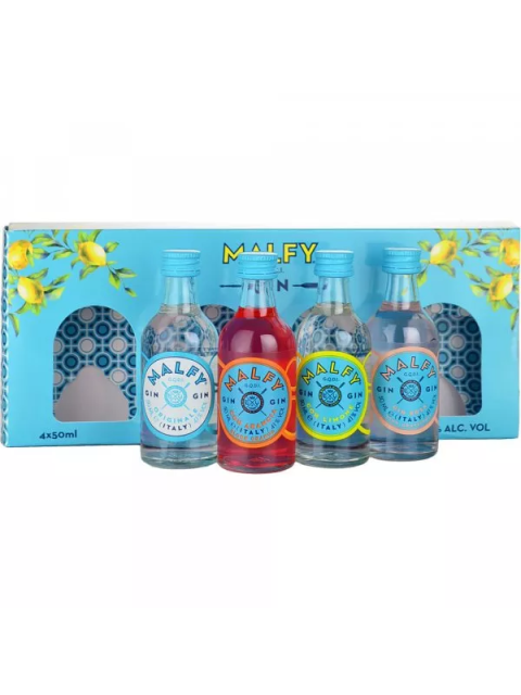 Malfy Gin Miniature Gift Set 4 x 5cl