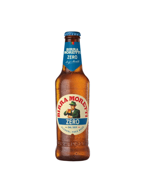 Birra Moretti Zero Premium Italian Alcohol Free Lager 24 x 330ml